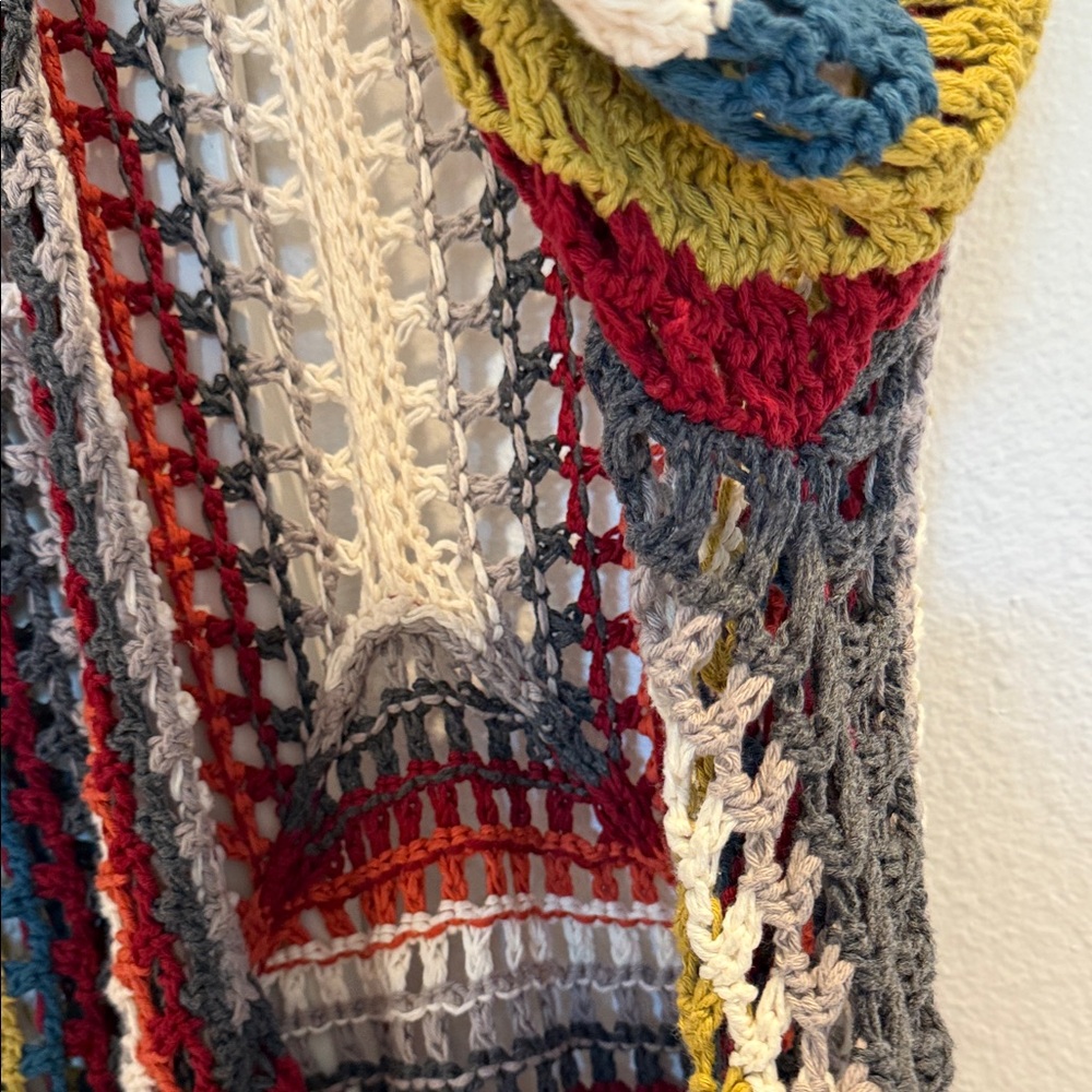 Johnny Was Multicolor Crochet Cardigan - Picture 6 of 9
